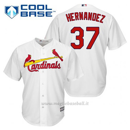 Maglia Baseball Uomo St. Louis Cardinals Keith Hernandez 37 Bianco 1ªCool Base